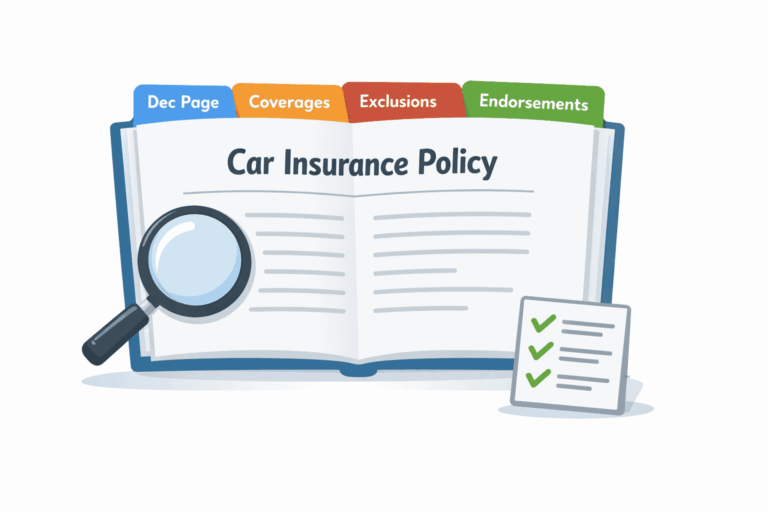 How to Read Your Car Insurance Policy (Without Confusion)